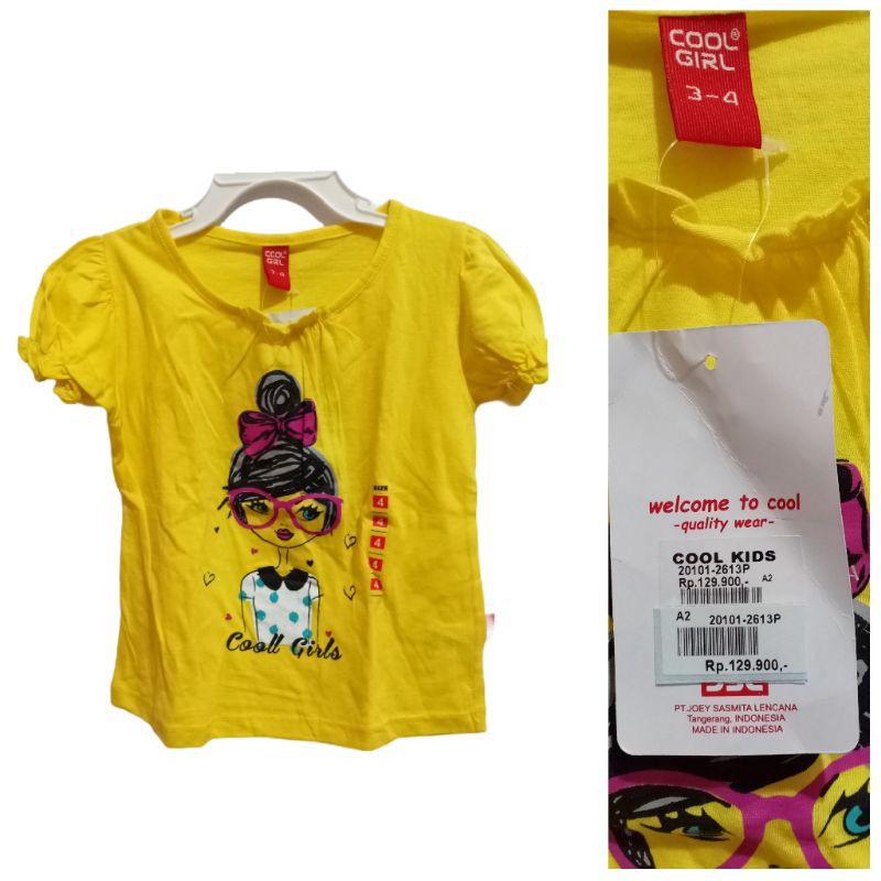 KAOS ANAK/ COOL KIDS COOL GIRL/ KAOS ANAK PEREMPUAN