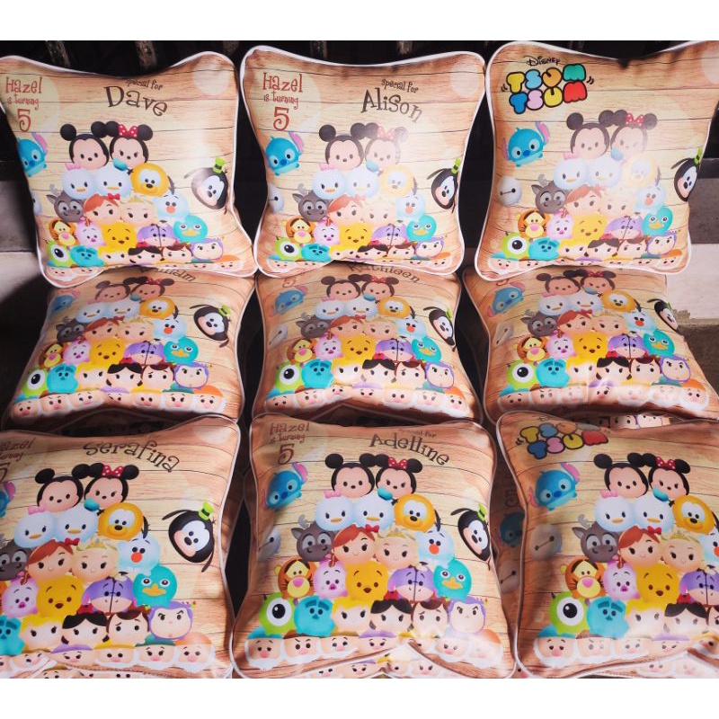 Bantal souvenir full printing.ukuran 30x30.free desain gambar printing