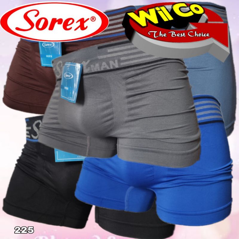 K225 - [Harga Per 1 Potong] CELANA DALAM BOXER PRIA SOREX ALL SIZE