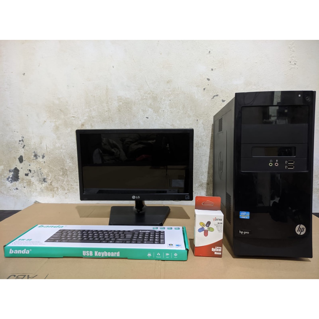 KOMPUTER BUILTUP FULLSET PC+LCD+KEYBOARD+MOUSE CORE i3/i5/i7 RAM 4GB HDD &amp; SSD