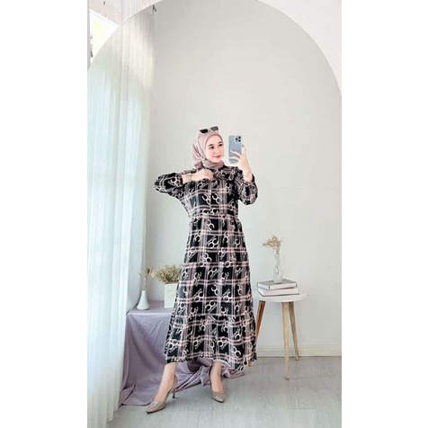 YUMIA MIDI DRESS VIRAL BRANDED