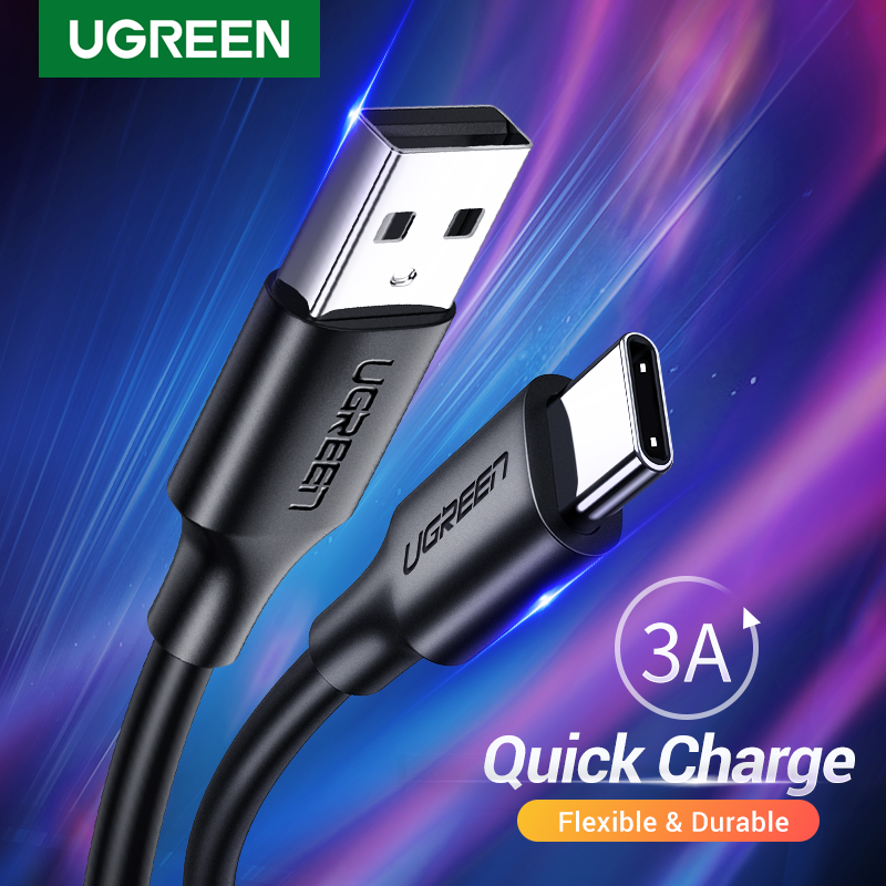 UGREEN Type C 3A Fast Charging Data Cable USB C Mobile Phone Charging Cable Fast Charging