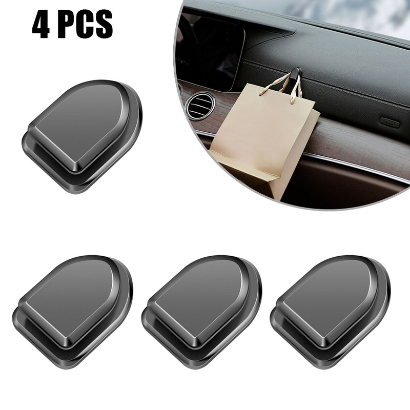 1 / 4Pcs Kait Gantungan Tas / Kantong Belanjaan Multifungsi Untuk Belakang Jok Mobil
