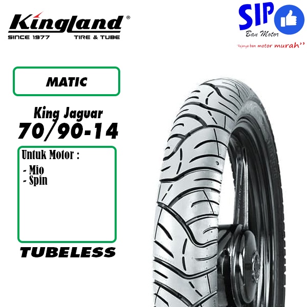 Ban motor matic Kingland King Jaguar 70 90 14 tubeless mio spin