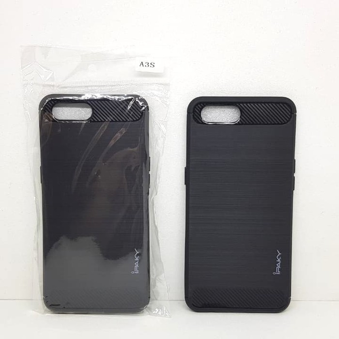 IPAKY CARBON OPPO A3S 6.2 INC SOFT OPPO A3S CASE KONDOM