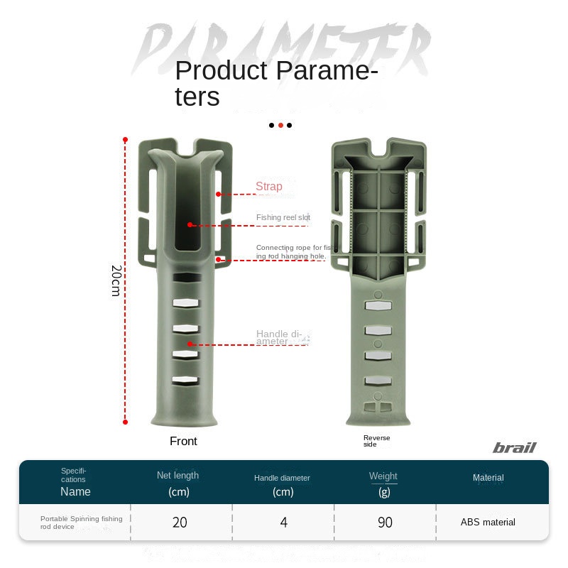 Sabuk Pinggang Holder Joran Pancing Portable Adjustable