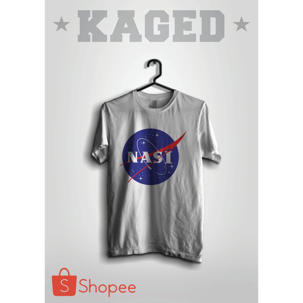 Kaos Nasi Kaos Plesetan Logo Nasa Kaos Plesetan Kaos Nasa Kaos