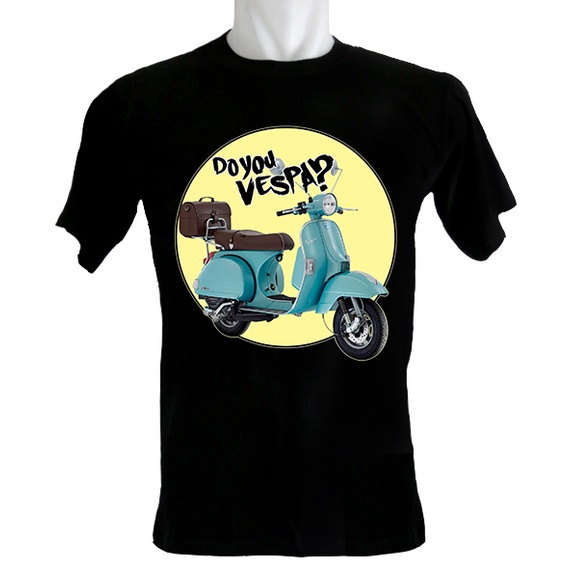Indoshirt - Kaos Vespa Settantesimo PX 150 Tosca - Bahan Katun - Kerah O - Ukuran 3XS sampai dengan 