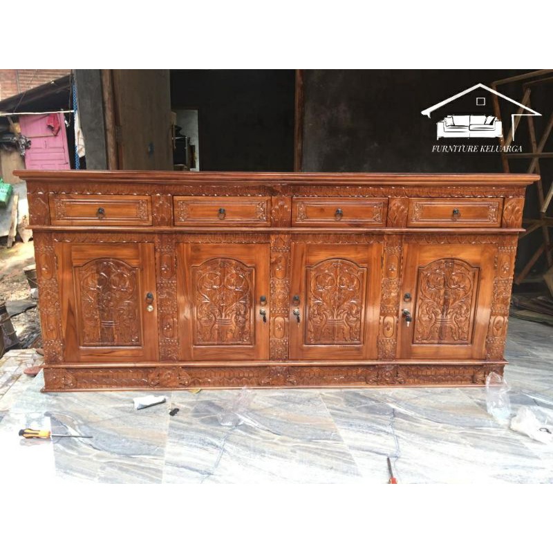 Bufet gebyok / Bufet jati / Bufet ukir jati jepara