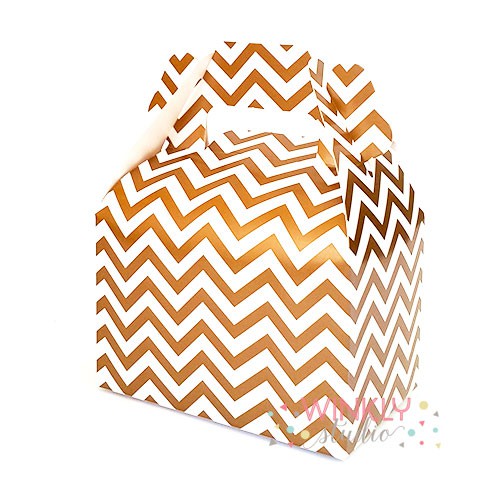 Chevron Mini Gable Box / Kotak Snack Mini Motif ZigZag