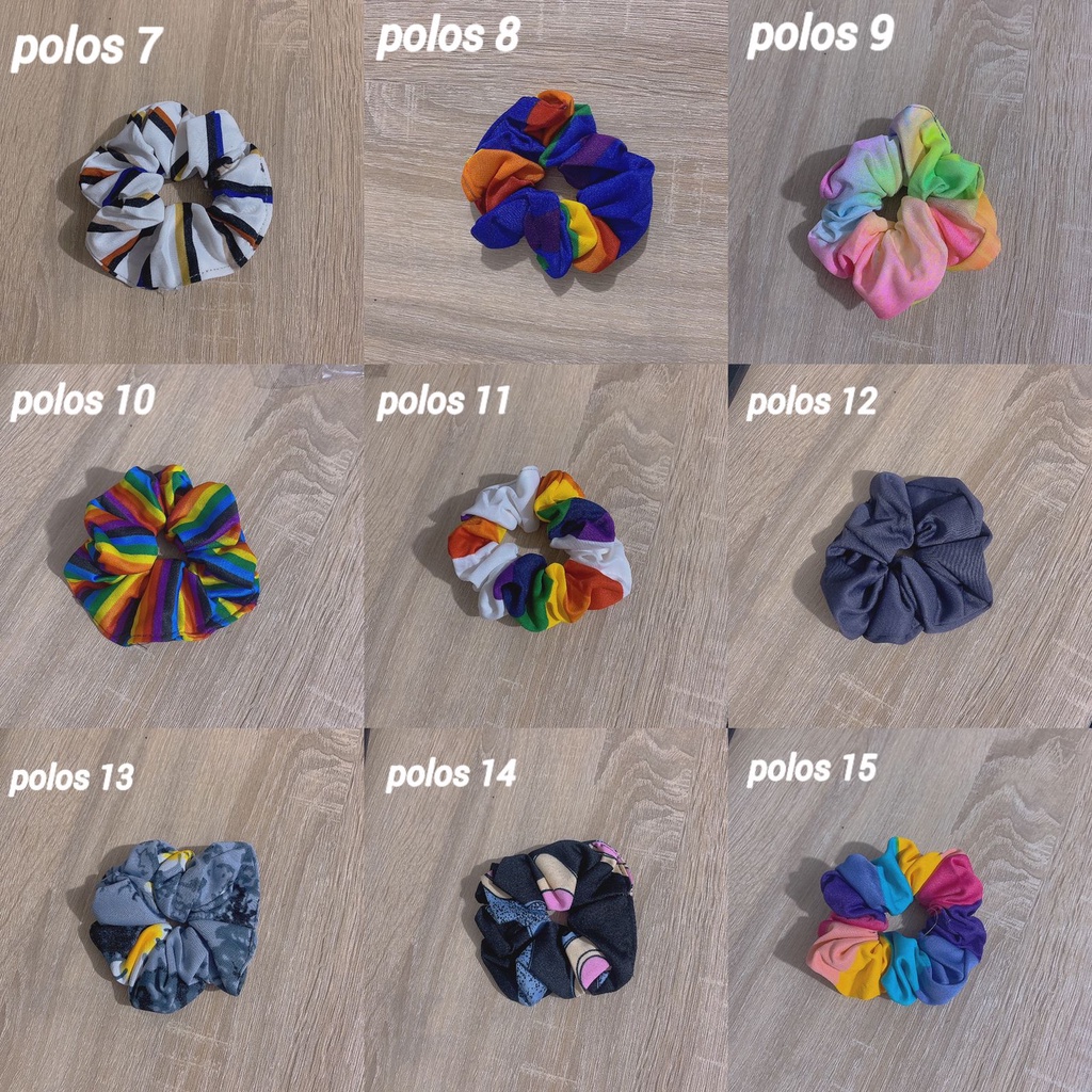 Ikat Rambut Ponytail Elastis Warna-Warni Gaya Korea Wanita Scrunchie / Cepol Rambut Aksesoris Rambut-2