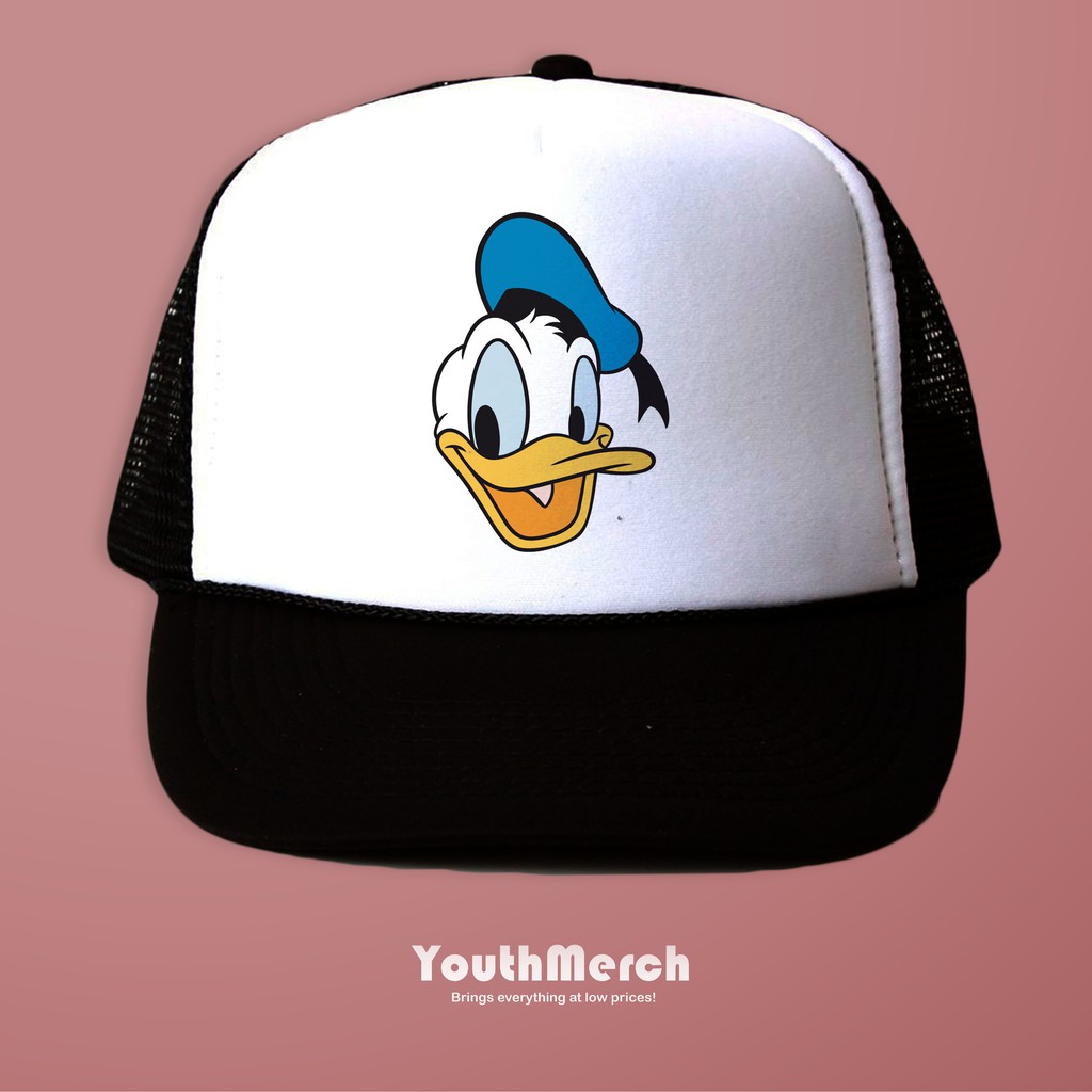 Topi Trucker Donald Duck - Movie Merch | Unisex | Trucker Donald Duck | Donald Duck Hat