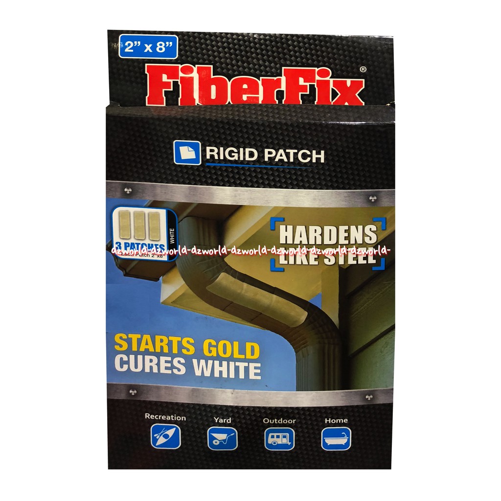 Fiberfix Rigid Patch Hardens Like Steel Plester Lakban Tambal 2 Inch