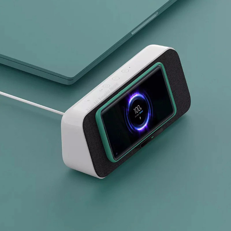 Qi Wireless Charger Stand Holder 30W with Bluetooth Speaker