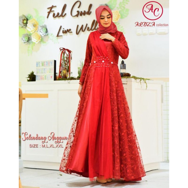 Gamis Selendang Anggun Original Butik