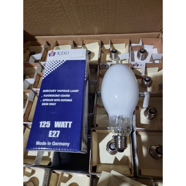 Lampu mercury HPLN 125watt E27 merk kiso