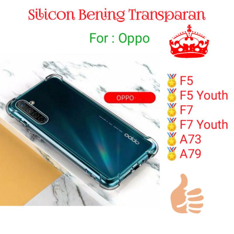 Case Oppo F5 F5youth F7 F7youth A73 A79 Youth Silicon Softcase Bening Transparan Casing Cover