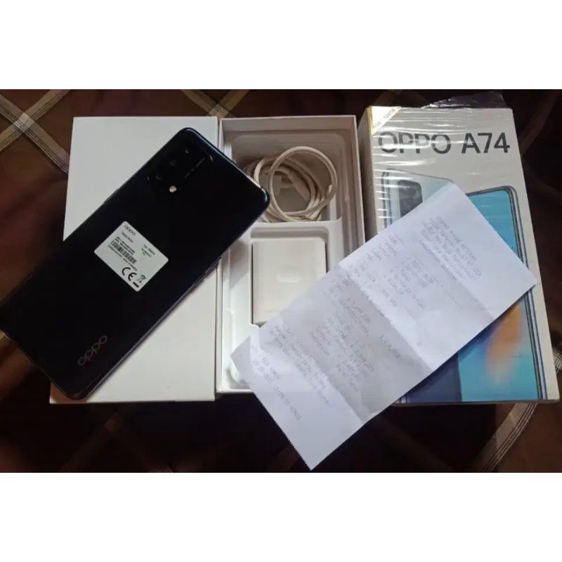 Oppo A74 Ram 6 Rom 128Gb ( SECOND ) hp second seken bekas murah bisa cod banjarmasin