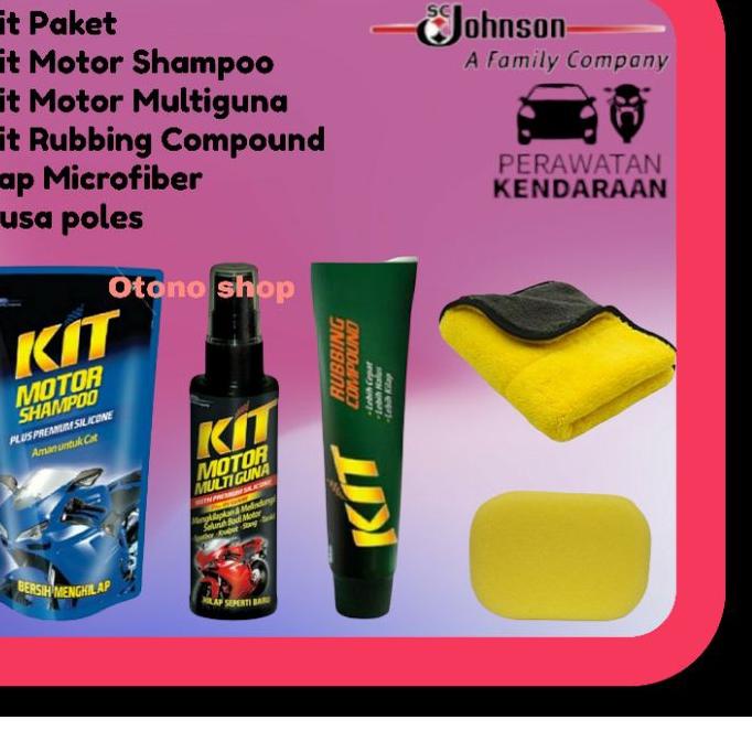 ❉ Kit Shampoo Motor,Paket Hemat,Kit Motor Shampoo,Kit Motor Multiguna,Kit Rubbing,Microfiber,Busa Po