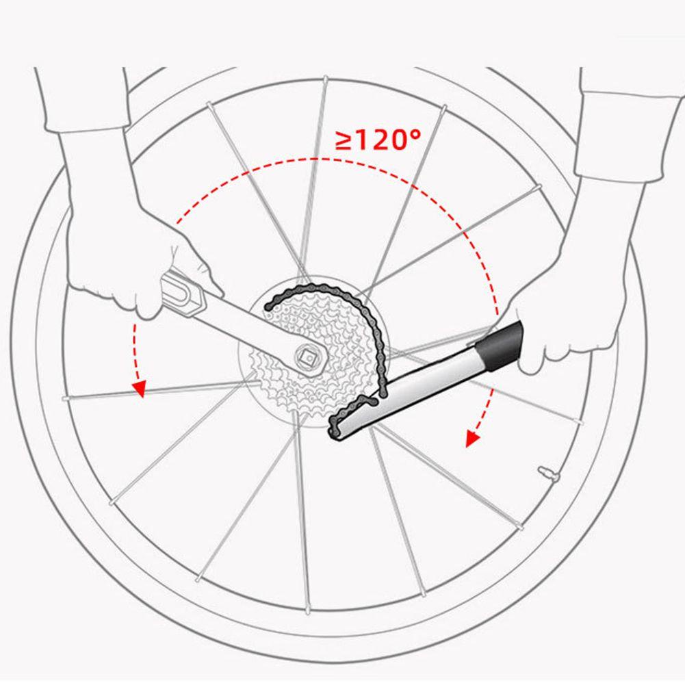 Lanfy Sepeda Freewheel Wrench Untuk Sepeda Gunung Tahan Lama Alat Perbaikan Sepeda Kaset Sprocket Remover Alat Freewheel Remover Bongkar Pasang Kunci Pas