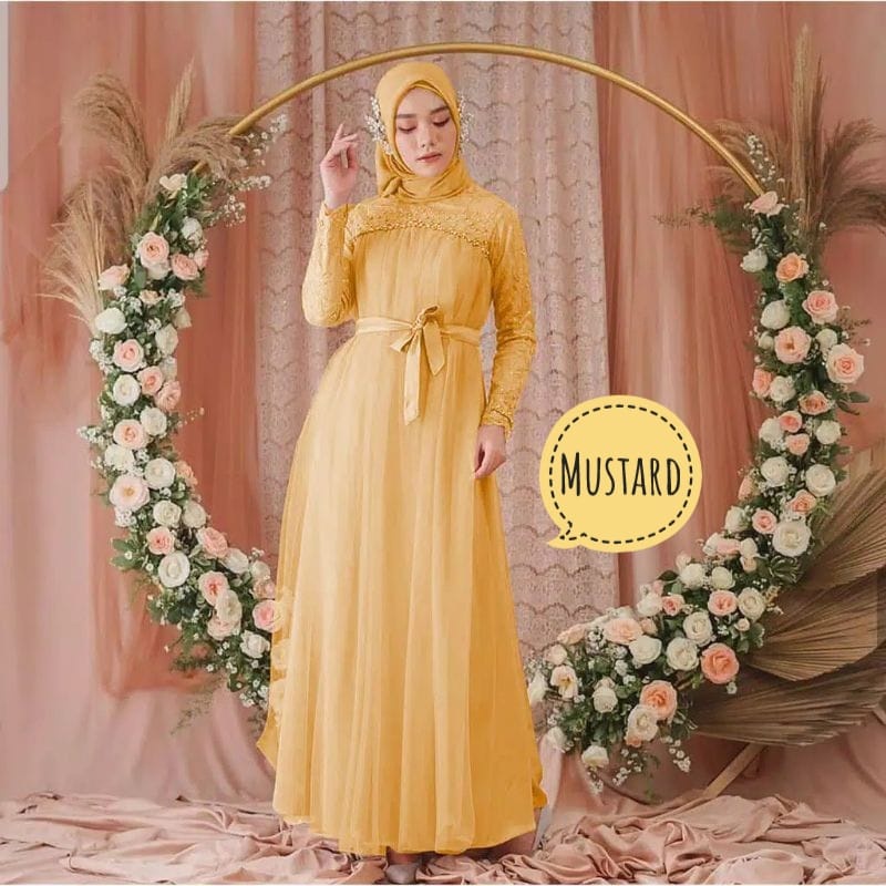 BJ - MAXI MIKAYLA / GAMIS MIKAYLA / GAMIS BRUKAT / GAMIS PESTA