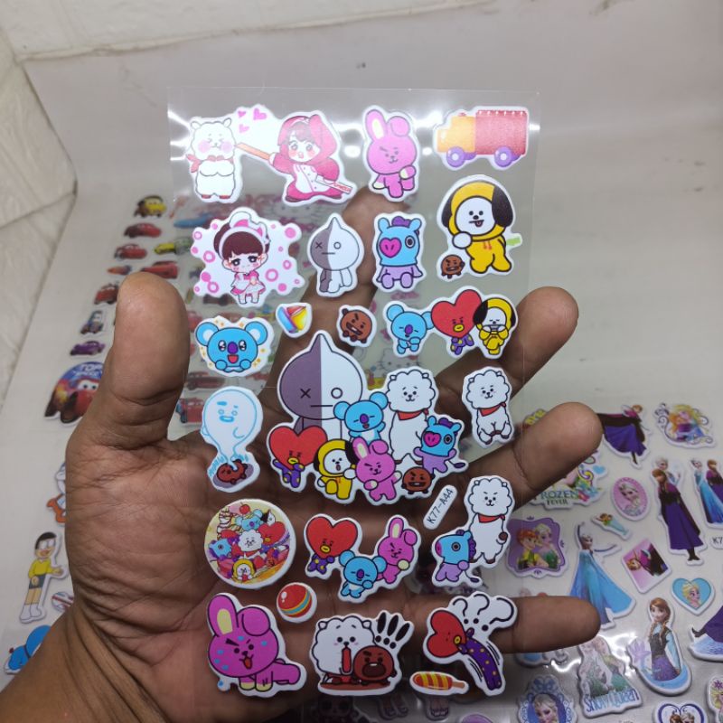 Stiker Mainan Stiker Timbul Besar isi 1Pcs