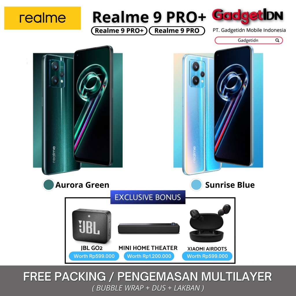 REALME 9 PRO + / 9 PRO 8/128GB 8/256GB GARANSI RESMI REALME 9PRO