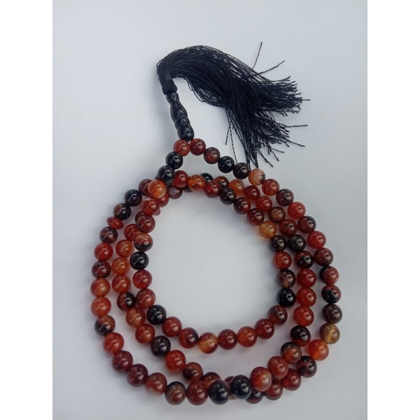 Tasbih batu akik sulaiman madu