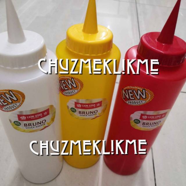 Botol kecap Bruno lion star TS-54 425 ml/Botol kecap saos lion star Bruno/Botol mayonaise lion star