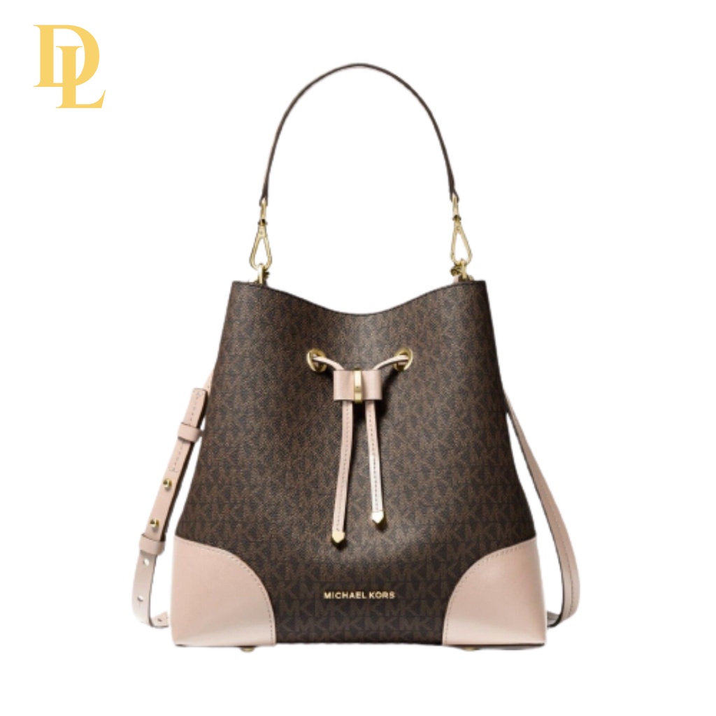 MK Mercer Bucket Bag - Brown Pink