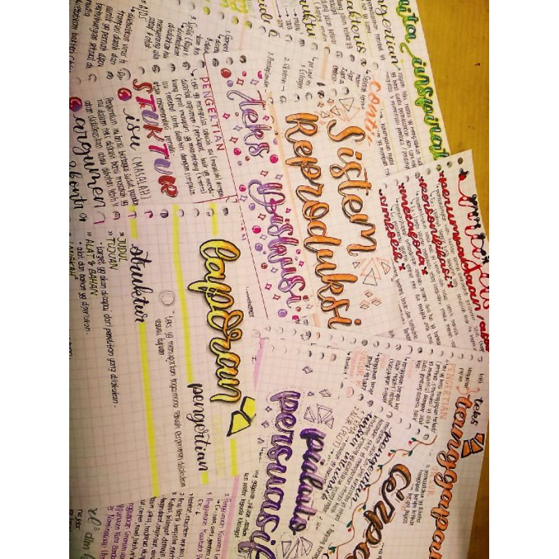 

study notes || catatan aesthetic || jasa ringkas/catat/nulis