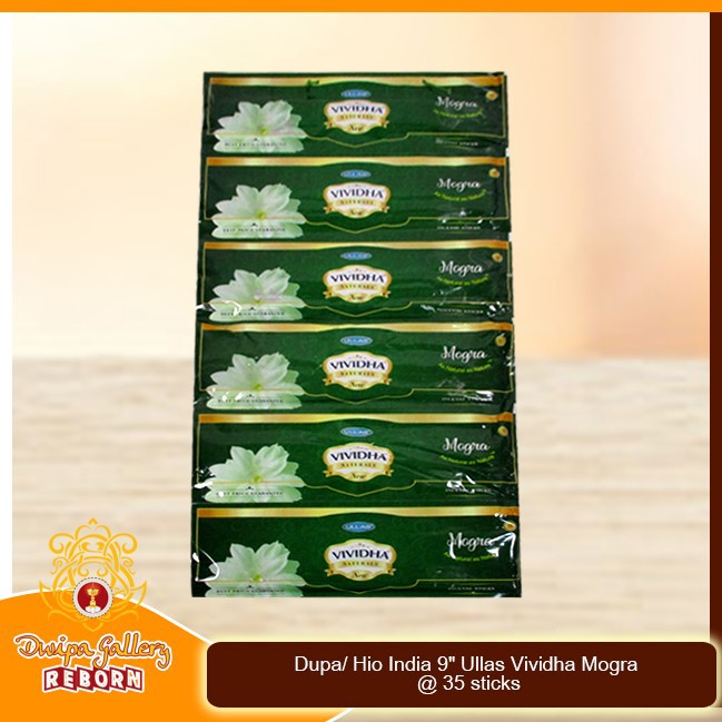 Dupa/ Hio India 9&quot; Ullas Vividha Mogra @ 35 sticks (1 Renceng 6pcs)