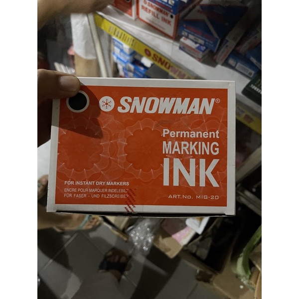 

tinta permanent marking ink snowman