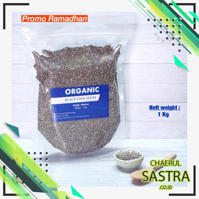 

CH2-10 BIJI-BIJIAN 1 KG ORGANIC BEST CHIA SEED MEXICO BY CHAERULSASTRACOID