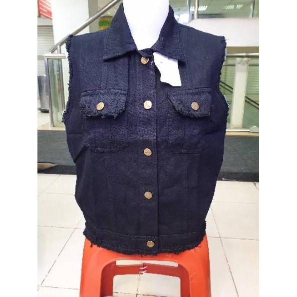 Ready Stock A7BRJ Rompi Jeans wanita Putih Pink Coklat Hijau Tebal V37 Diskon