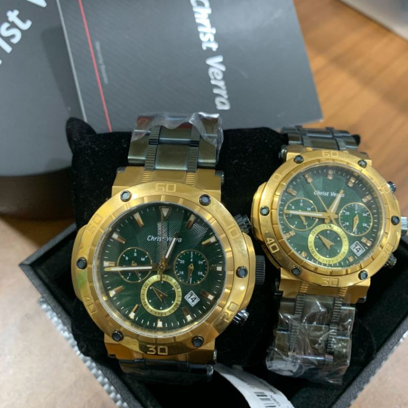 JAM TANGAN CHRIST VERRA CV 52283G 1214 GRN GARANSI 2 TAHUN RESMI 52283LD 1214 GRN