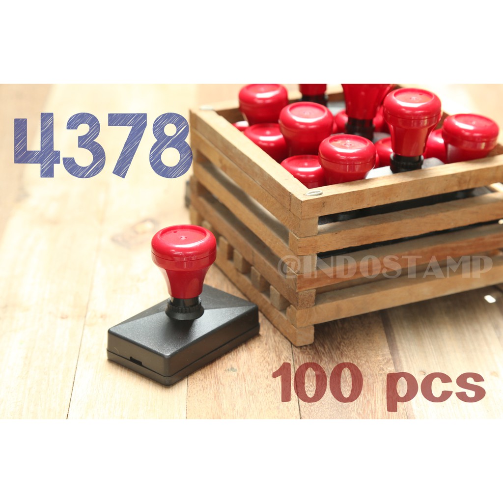 

gagang stempel 4378 100pcs flash stamp 43mm 78mm original indostamp murah