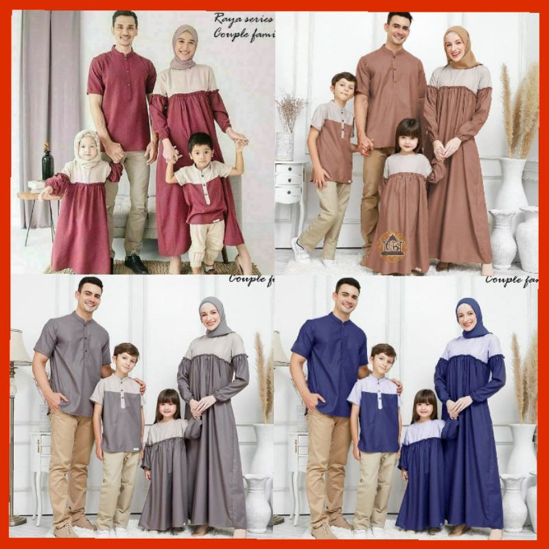 COUPLE KELUARGA MUSLIM TERBARU COUPLE GAMIS MUSLIMAH PASANGAN WANITA KEKINIAN COUPLE KOKO PRIA BAJU 