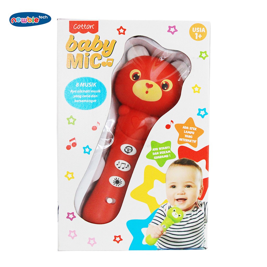 Cotton Newbie Tech Baby Mic Mikrofon Musik Rekam Bayi