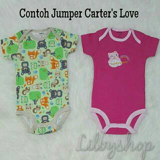 Baju bayi jumper pendek carter carters love rich premium Baju bayi jumper pendek carter carters love rich premium