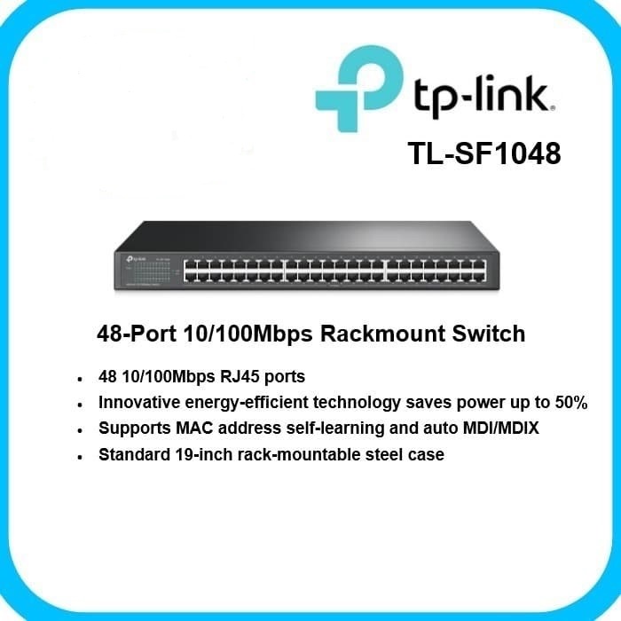 TP-LINK TL-SF1048 48-Port 10/100Mbps Rackmount Switch 48 Port