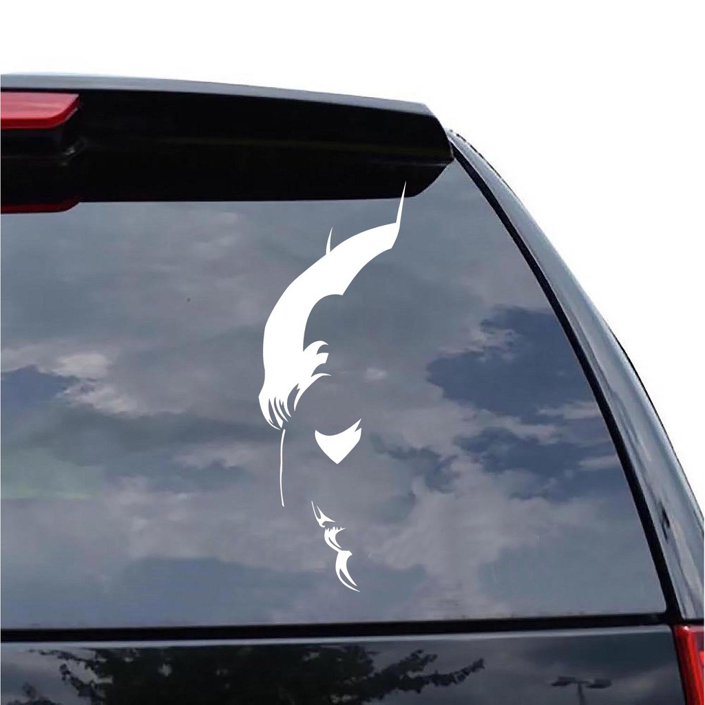 Sticker Mobil Cutting Vinyl Reflektif Batman Siluet Dari Samping Shopee Indonesia