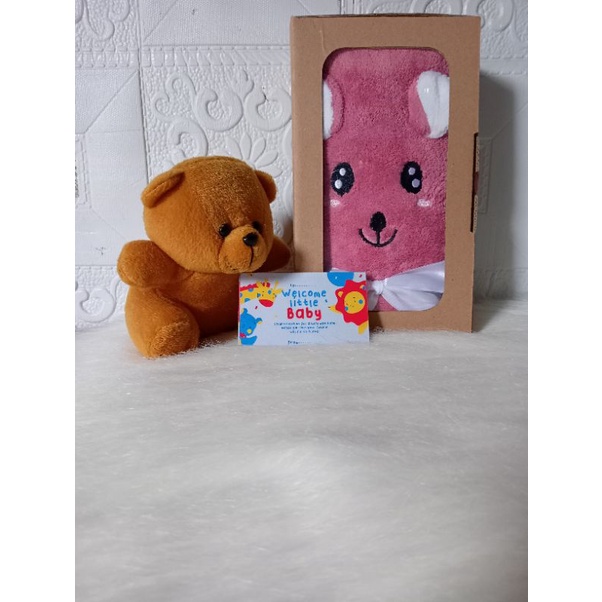 Hampers Handuk/Hampers Bayi/Kado Lahiran/Kado Bayi-Pink fanta