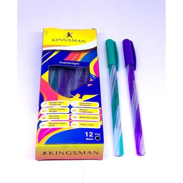 

Pulpen Ulir Kingsman Bolpen Lilin Rainbow 0.5mm 1pc