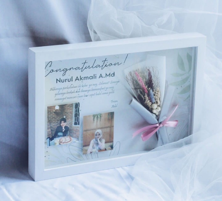 Pop Up Frame Foto Frame Bingkai 3d Flower Desain Tumpuk Murah Bagus Kado Hadiah Bagus Unik