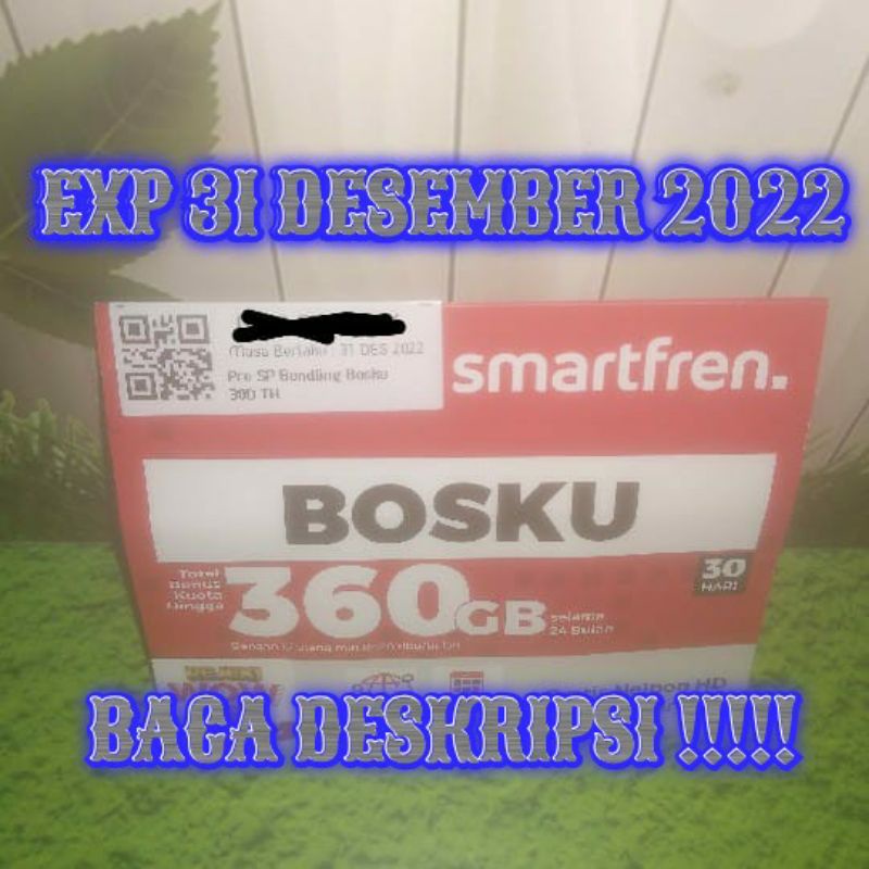 BONUS KUOTA 360GB Perdana Smartfren 4G GSM MURAH
