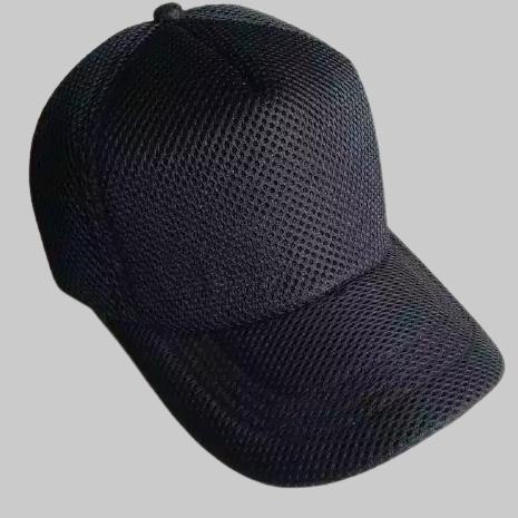 [58] TOPI KOMANDO DOUBLE MESH TEBAL - TOPI JARING HITAM POLOS - TOPI ARMY MILITARY 973HHOV