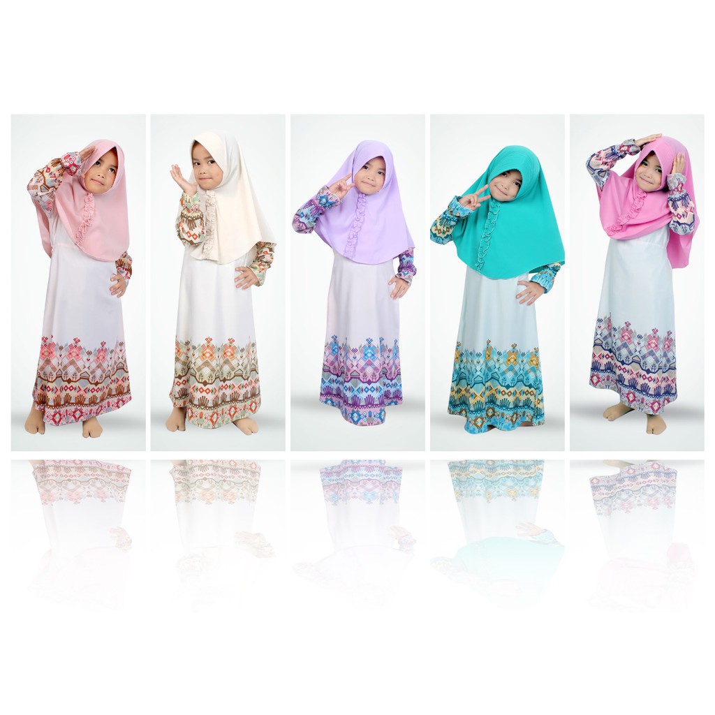 Salim Moslem-BIG SALE!!! Busana Muslim/Gamis Anak Motif Set Daily Cantik Usia 1-9TH