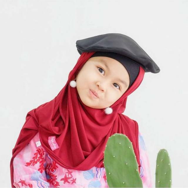 SALE Baret hijab ori by Rumah ara / jilbab fashion anak / jilbab lomba anak / jilbab pesta