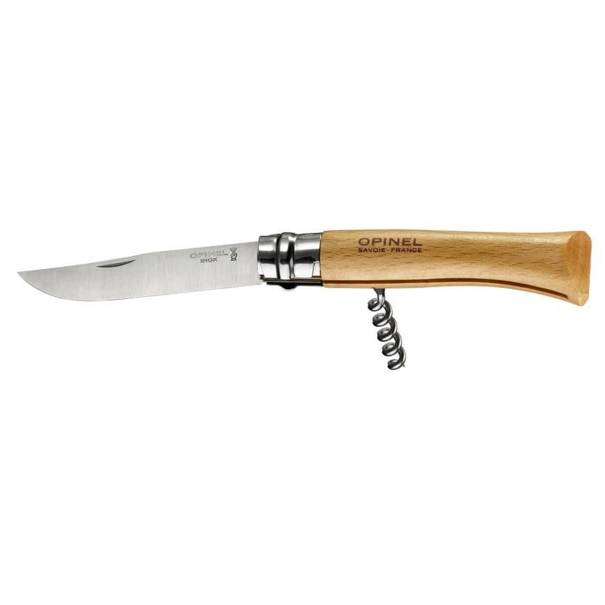 Opinel No.10 Corkscrew Wine and Cheese Knife